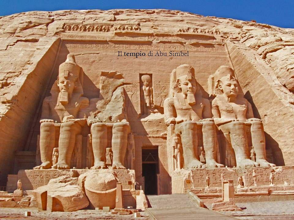Il tempio di Abu Simbel Atti di culto: CULTO DEI MORTI (piramidi, sarcofagi, mummificazione, libro dei morti, corredo funebre) TEMPLI, miti.