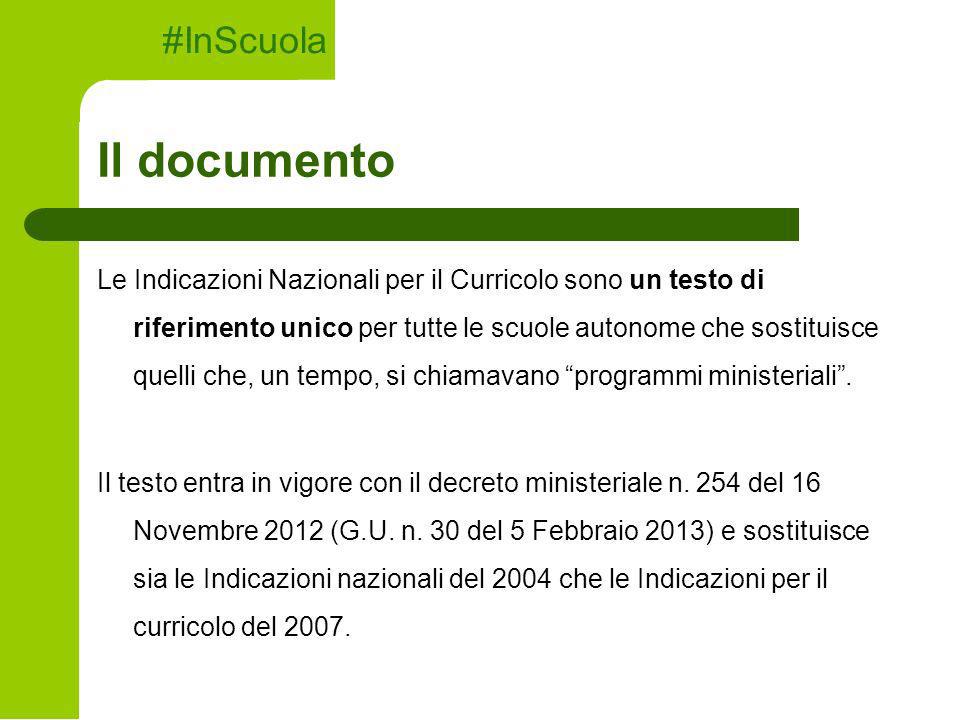 Il documento #InScuola