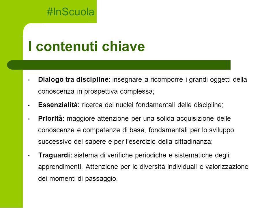 I contenuti chiave #InScuola
