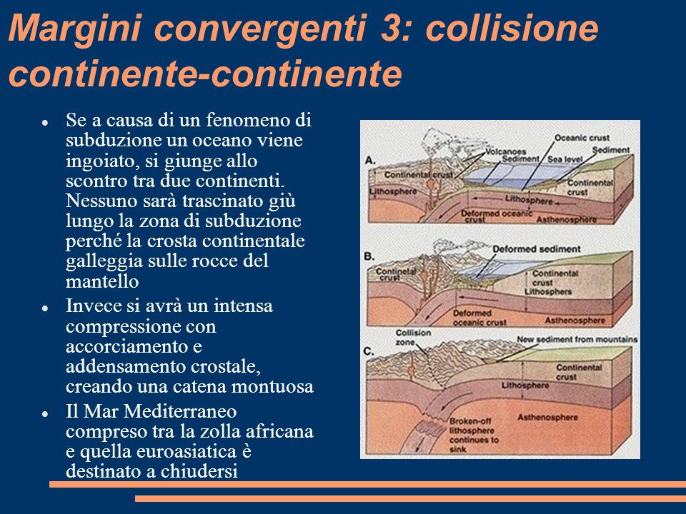 Margini convergenti 3: collisione continente-continente