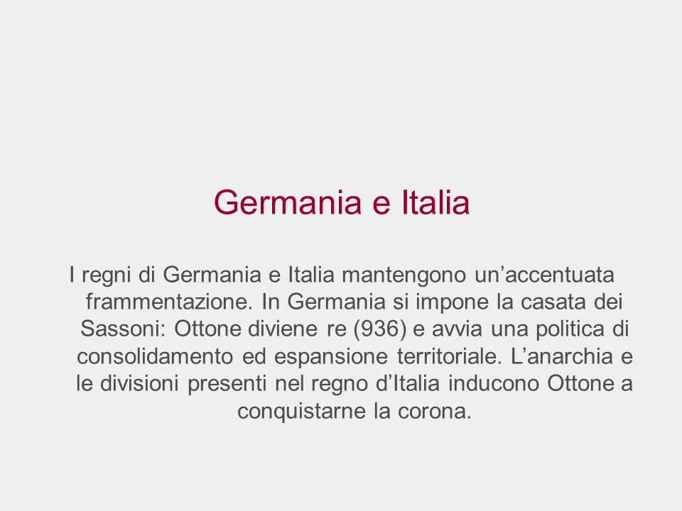 Germania e Italia