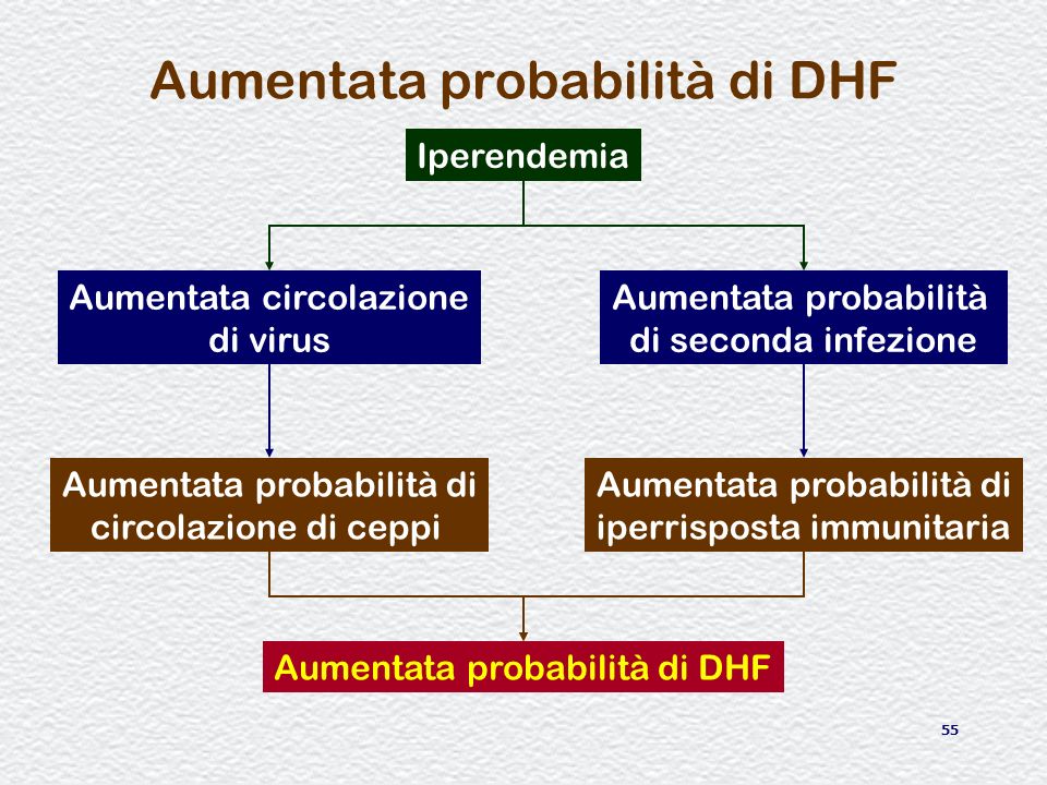 Aumentata probabilità di DHF