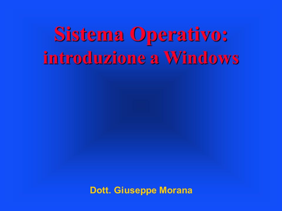 introduzione a Windows