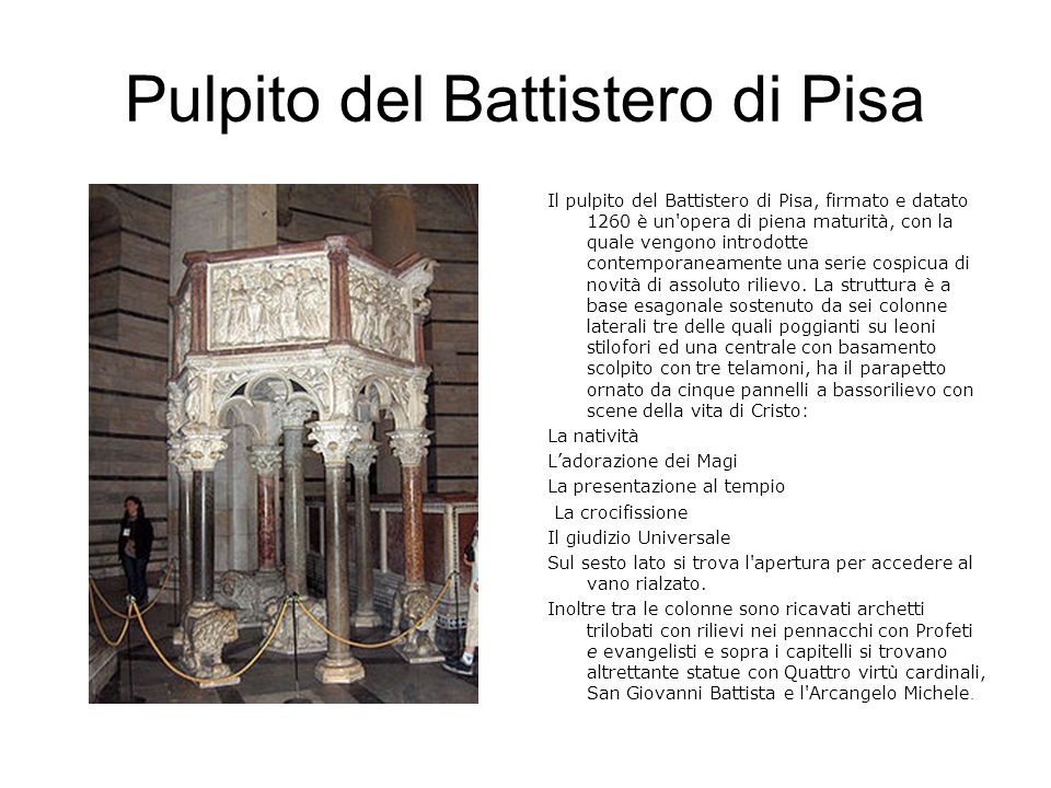 Pulpito del Battistero di Pisa