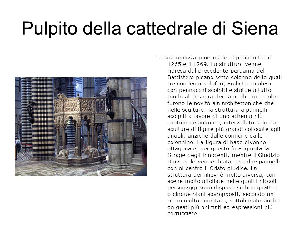 Pulpito della cattedrale di Siena