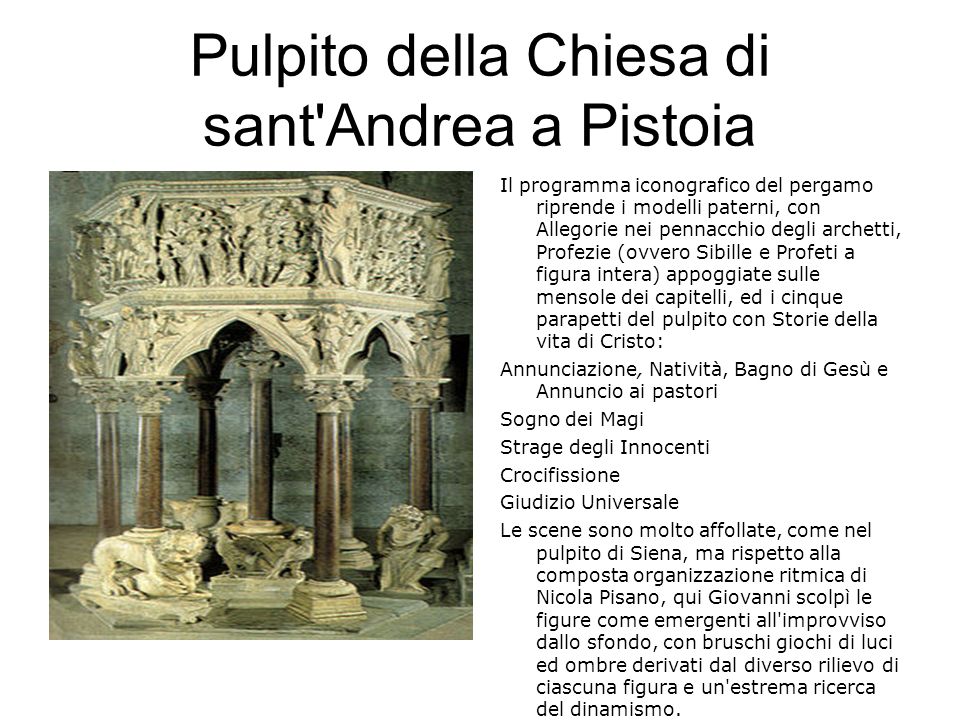 Pulpito della Chiesa di sant Andrea a Pistoia