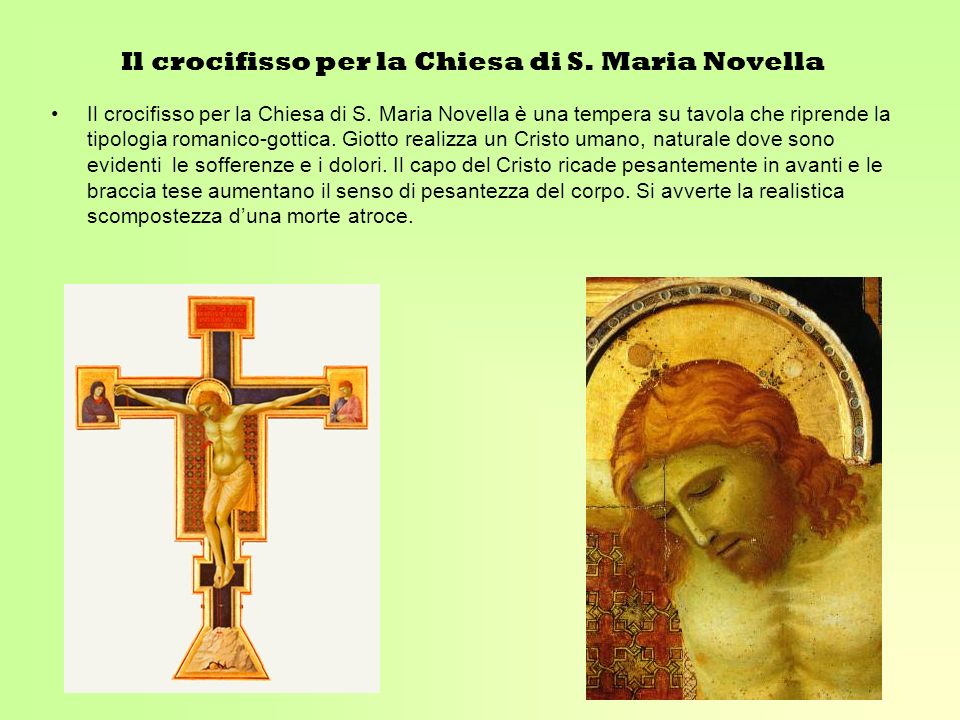 Il crocifisso per la Chiesa di S. Maria Novella