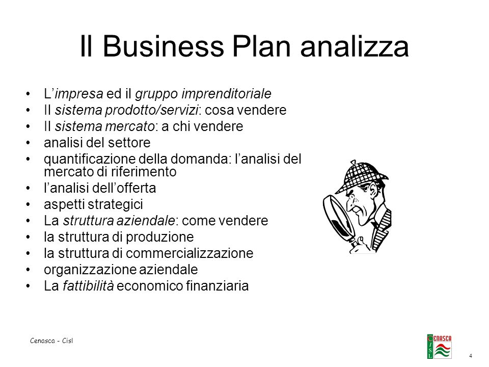 Il Business Plan analizza
