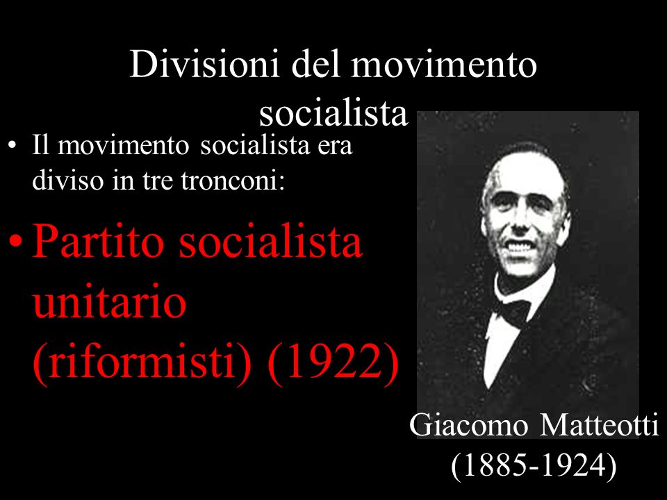 Divisioni del movimento socialista