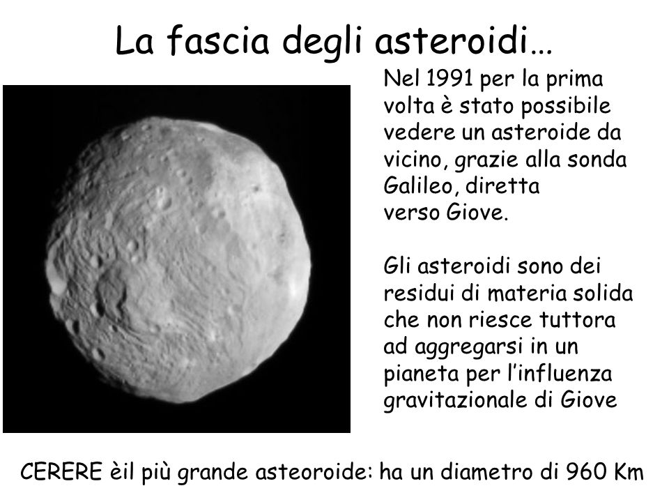 La fascia degli asteroidi…