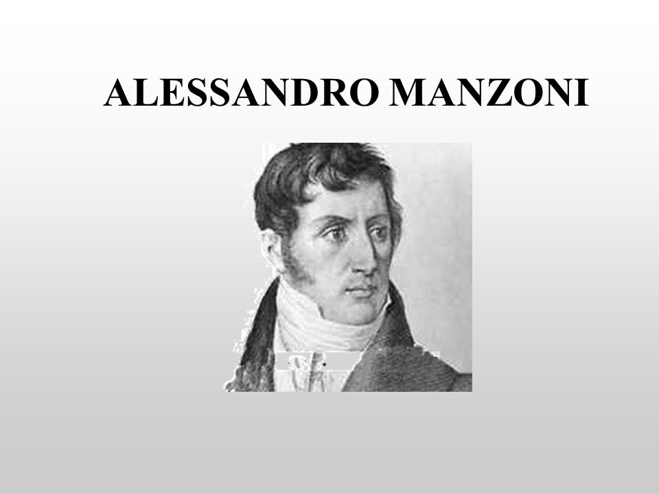 ALESSANDRO MANZONI