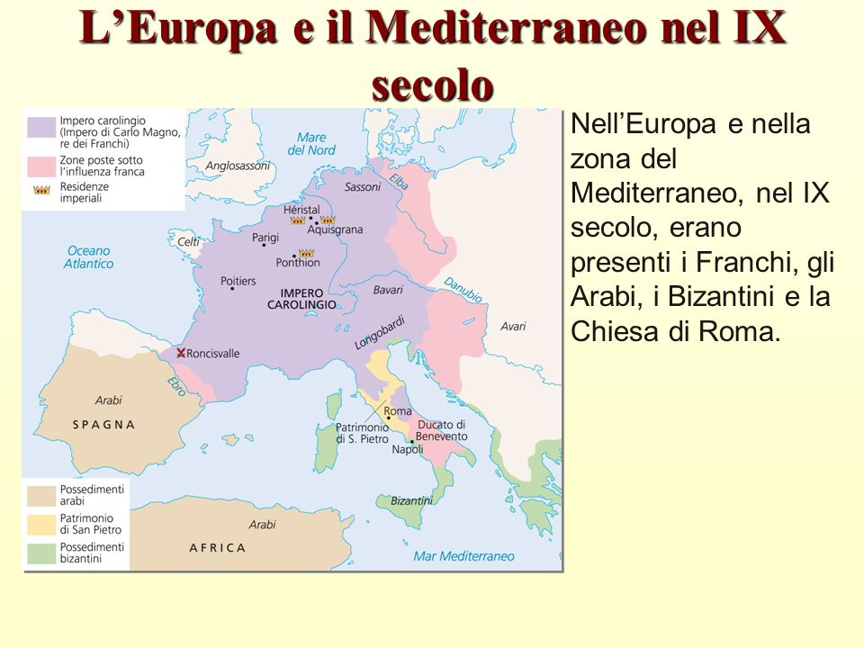 L’Europa e il Mediterraneo nel IX secolo