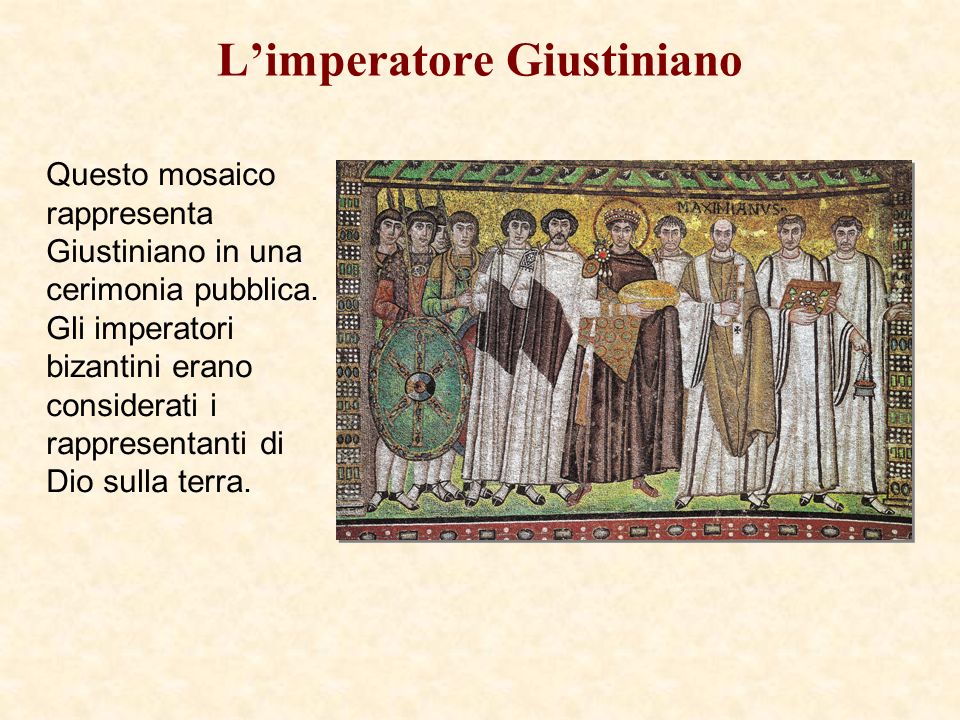 L’imperatore Giustiniano