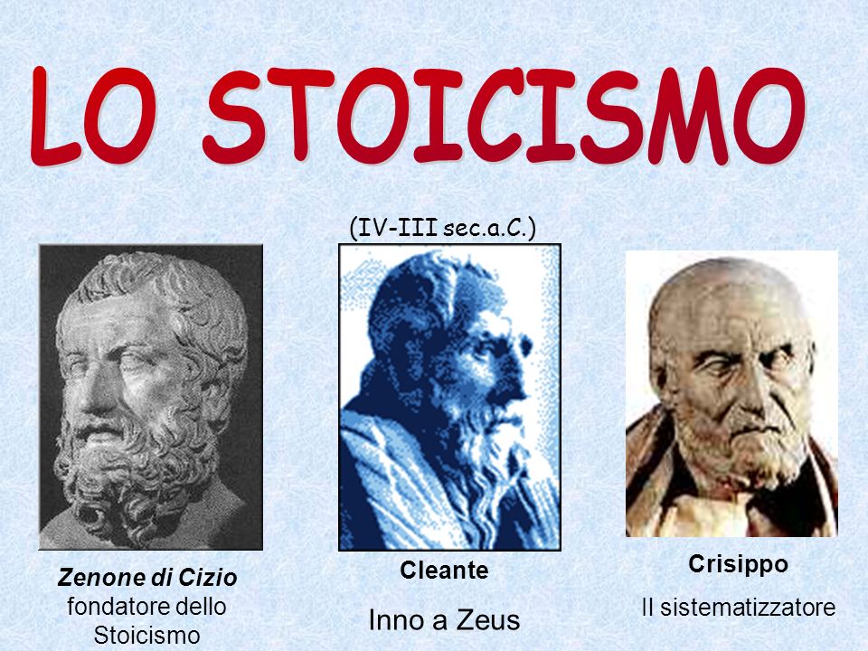 Zenone di Cizio fondatore dello Stoicismo