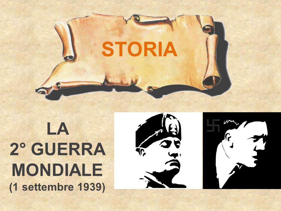STORIA LA 2° GUERRA MONDIALE (1 settembre 1939)
