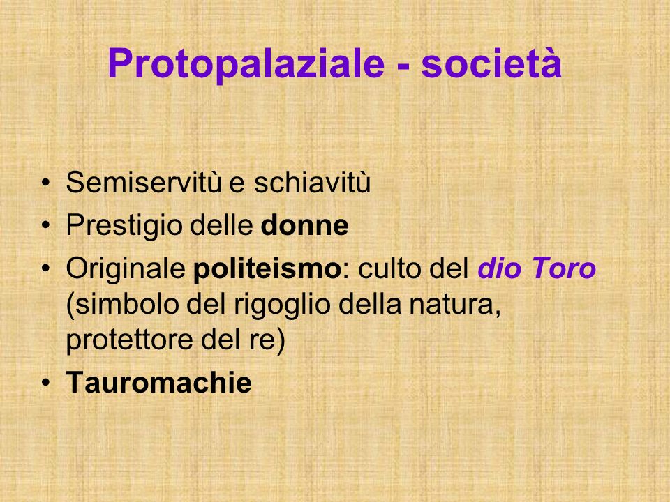 Protopalaziale - società