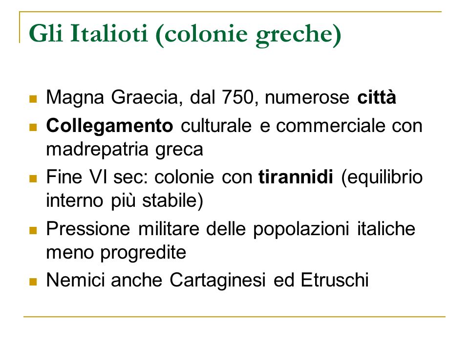 Gli Italioti (colonie greche)