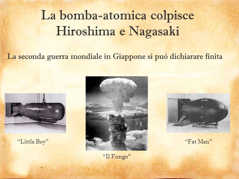 La bomba-atomica colpisce Hiroshima e Nagasaki
