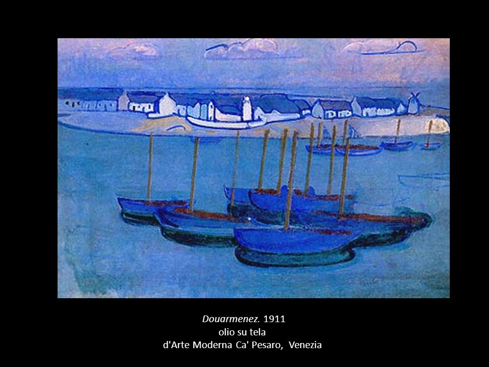 (Douarmenez olio su tela d Arte Moderna Ca Pesaro, Venezia