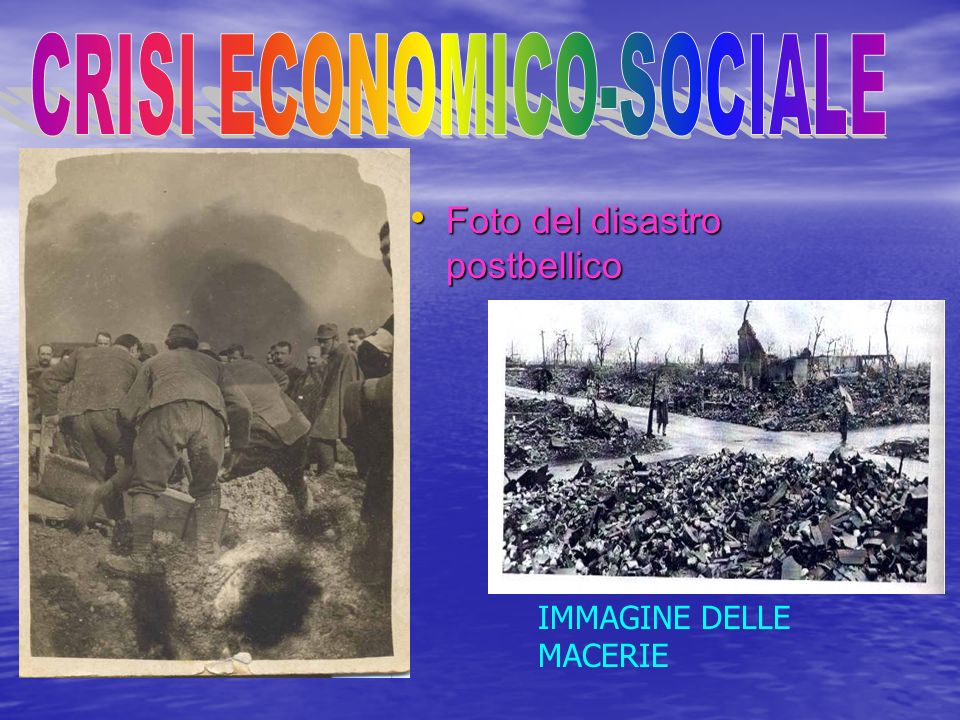 CRISI ECONOMICO-SOCIALE