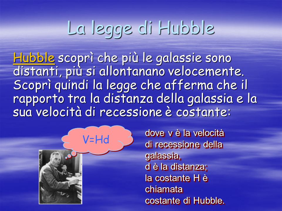 La legge di Hubble