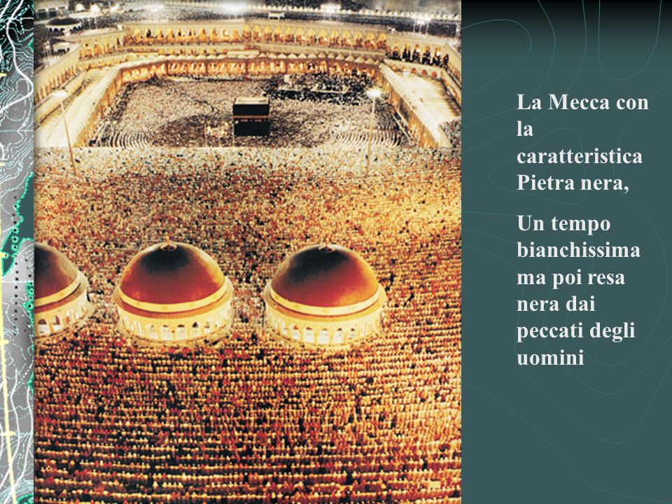 La Mecca con la caratteristica Pietra nera,