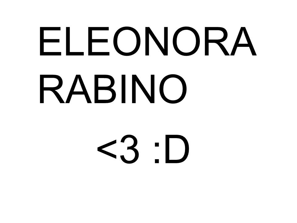 ELEONORA RABINO <3 :D