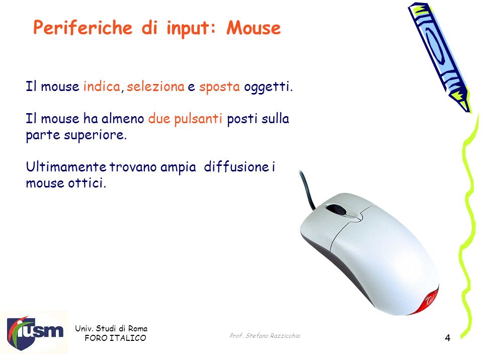 Periferiche di input: Mouse