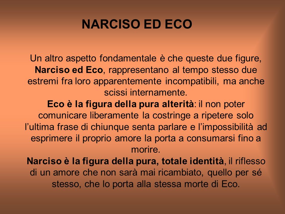 NARCISO ED ECO