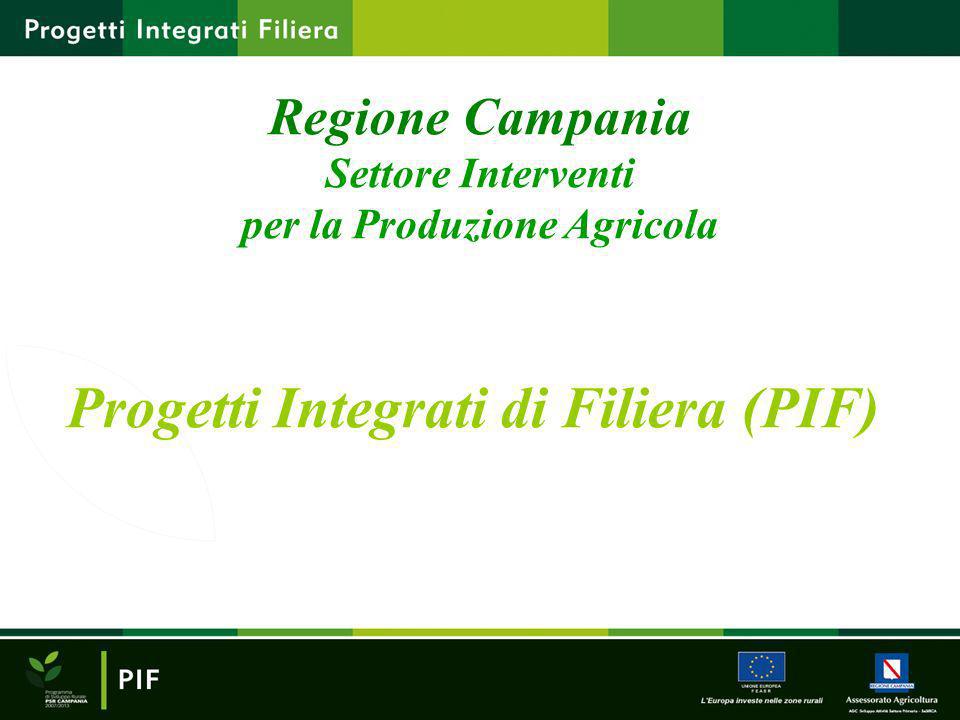Progetti Integrati di Filiera (PIF)