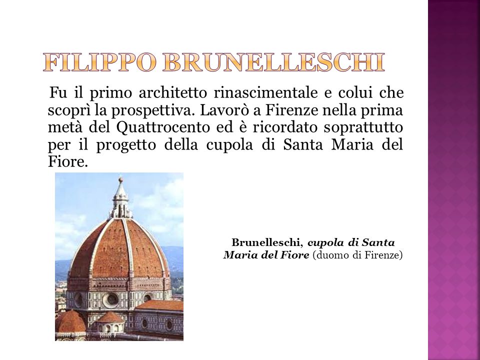 Brunelleschi, cupola di Santa Maria del Fiore (duomo di Firenze)