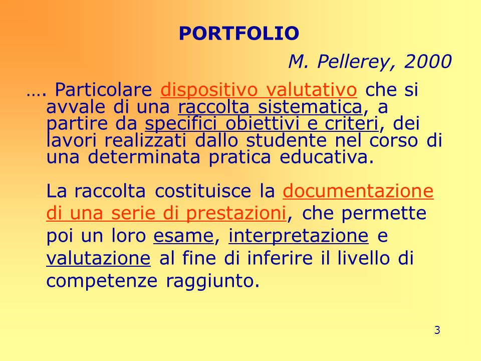 PORTFOLIO M. Pellerey,