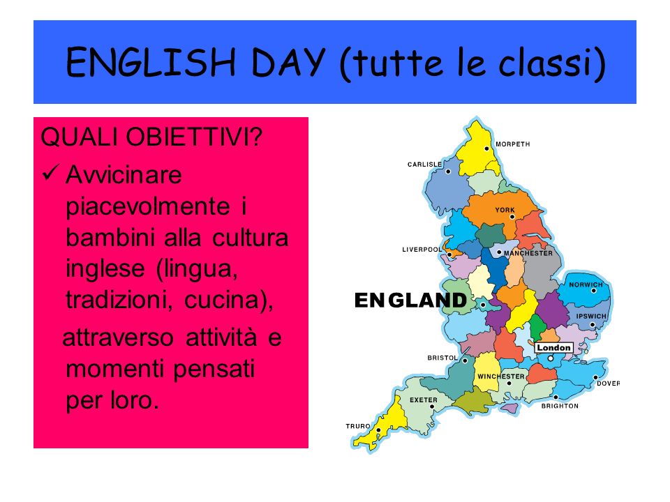 ENGLISH DAY (tutte le classi)