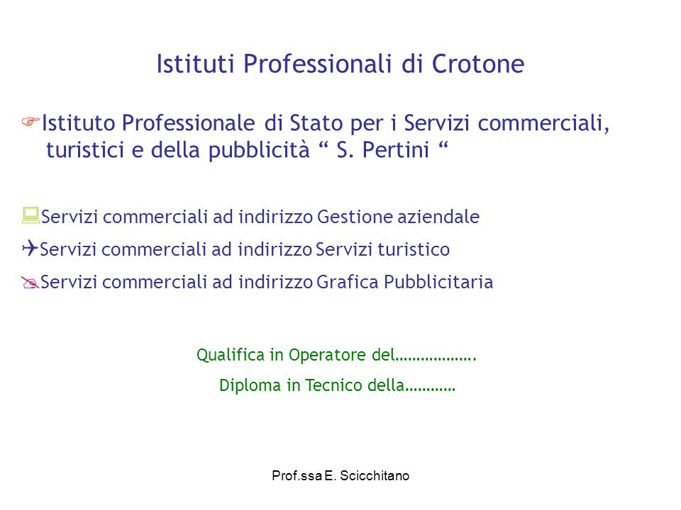 Istituti Professionali di Crotone