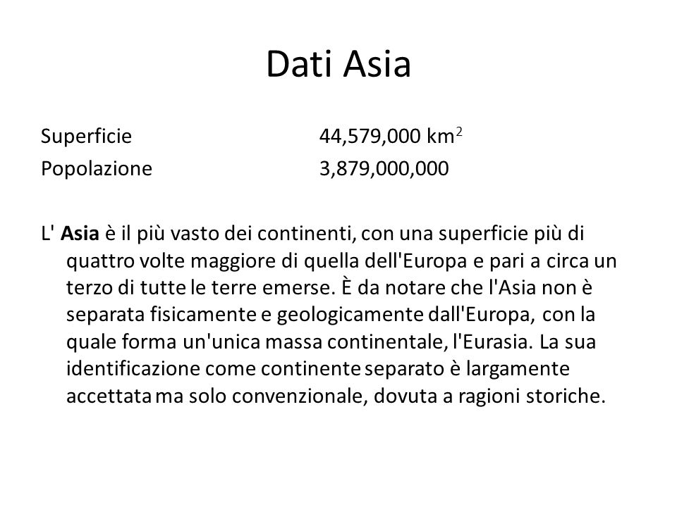 Dati Asia