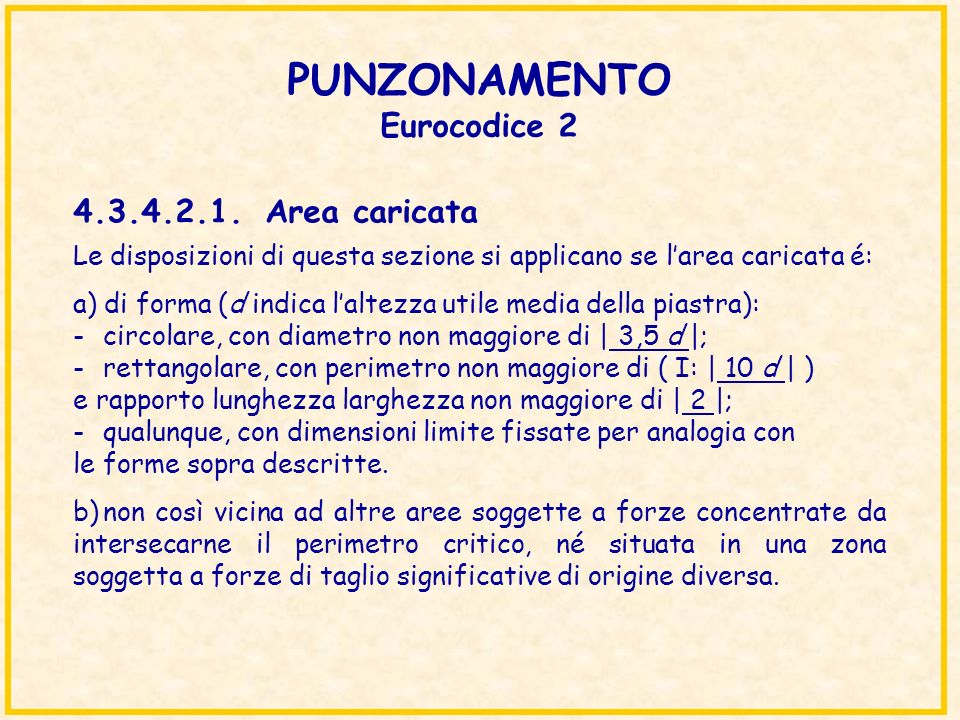 PUNZONAMENTO Eurocodice 2