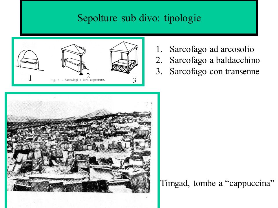 Sepolture sub divo: tipologie