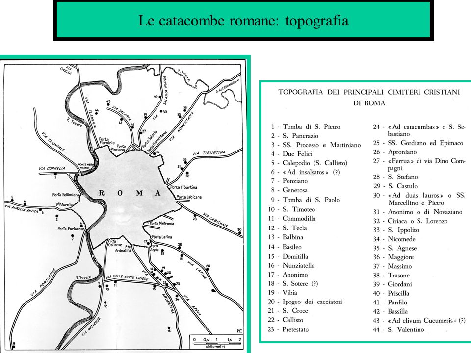 Le catacombe romane: topografia