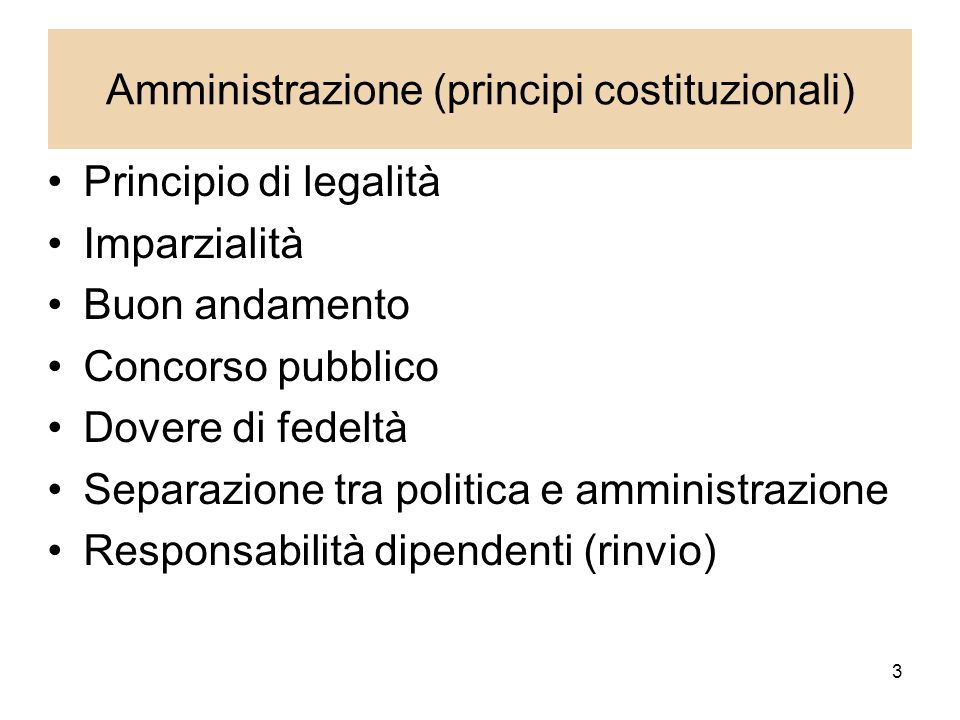 Amministrazione (principi costituzionali)