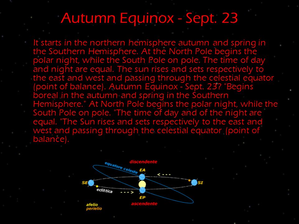 Autumn Equinox - Sept. 23