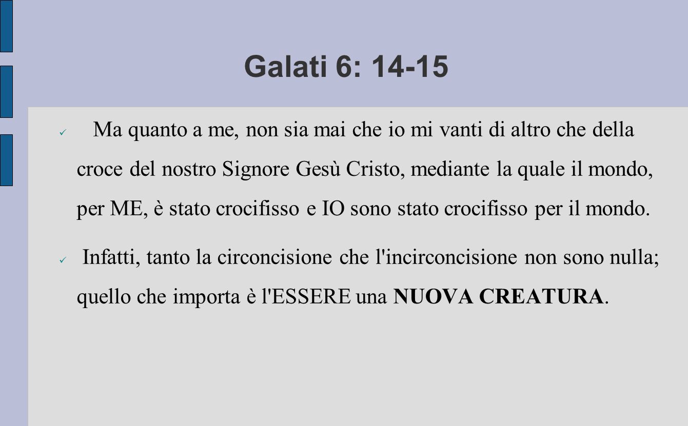Galati 6: 14-15