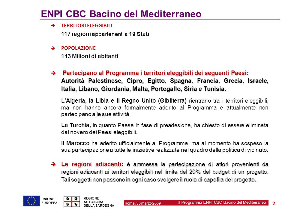 ENPI CBC Bacino del Mediterraneo