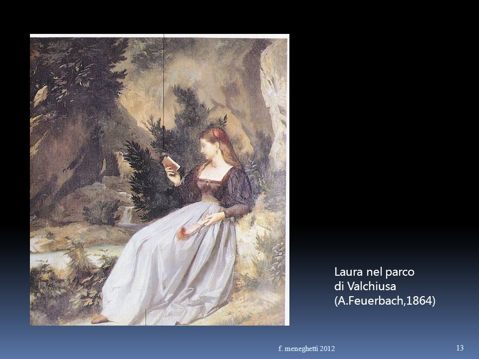 Laura nel parco di Valchiusa (A.Feuerbach,1864) f. meneghetti 2012