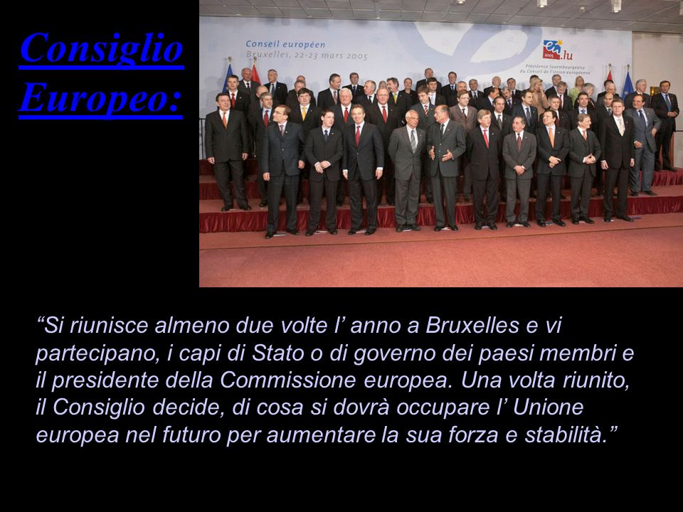 Consiglio Europeo: