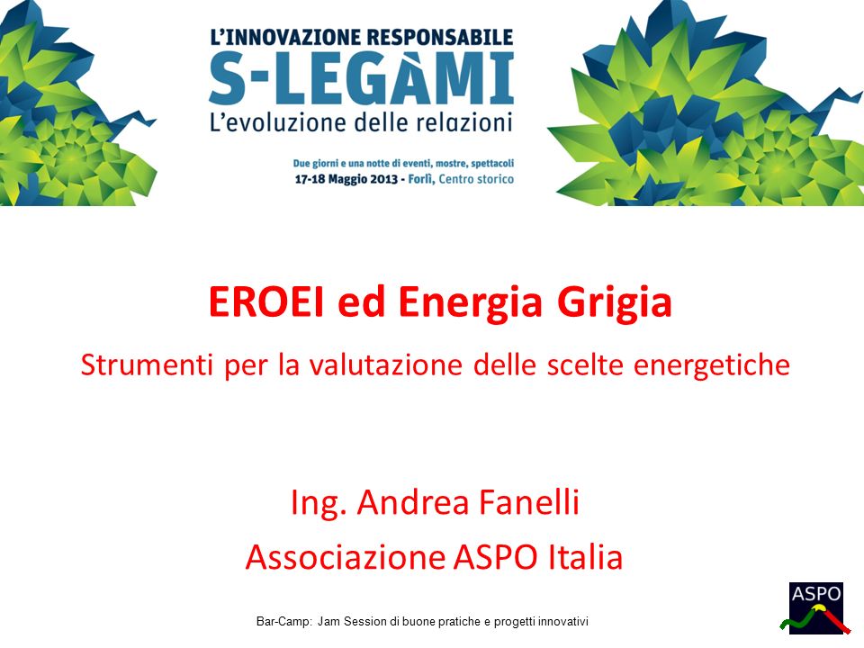 Ing. Andrea Fanelli Associazione ASPO Italia