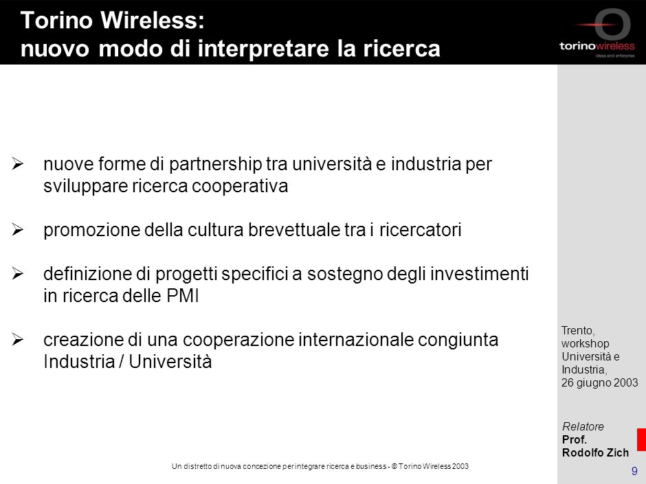 Torino Wireless: nuovo modo di interpretare la ricerca