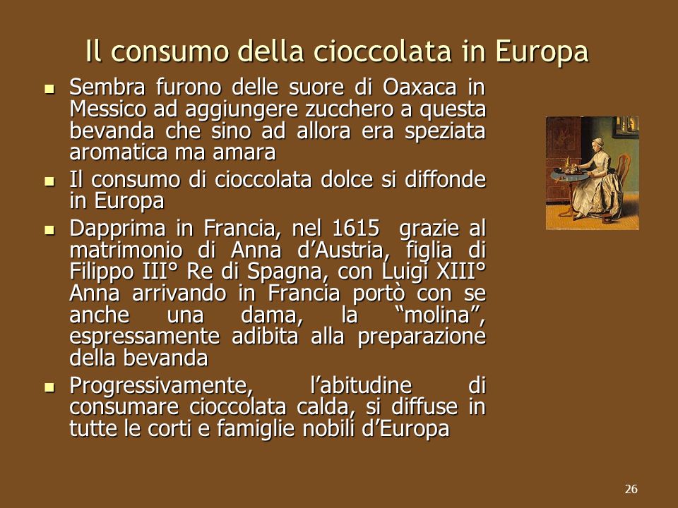 Il consumo della cioccolata in Europa