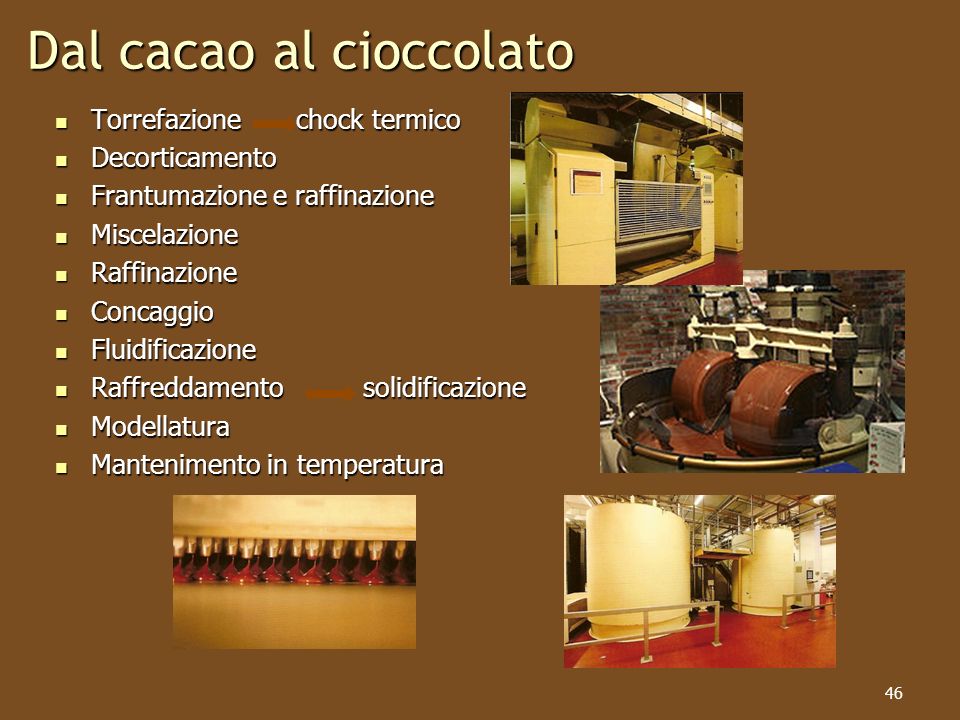 Dal cacao al cioccolato