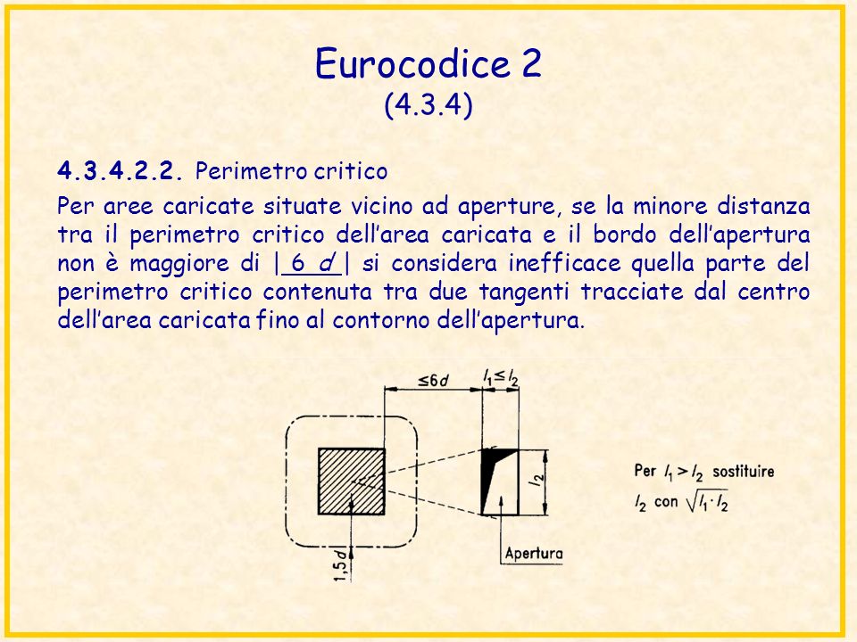Eurocodice 2 (4.3.4) Perimetro critico