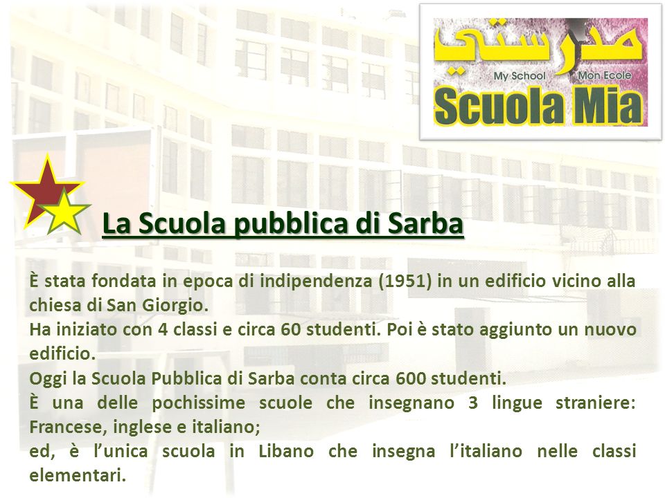 La Scuola pubblica di Sarba